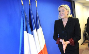 Marine Le Pen à Nanterre, le 5 janvier 2012.