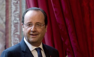 François Hollande au palais de l'Elysée le 29 avril 2014