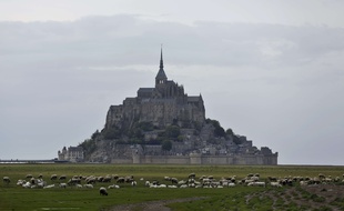 Illustration du Mont Saint-Michel le 8 mai 2018.