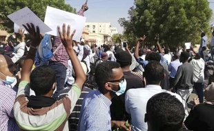 Une manifestation antigouvernementale à Khartoum, au Soudan, le 25 décembre 2018.