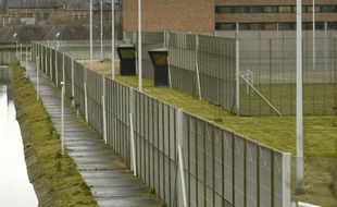 Vue de la prison de haute sécurité de Bruges, le 20 mars 2016 où est détenu Salah Abdeslam