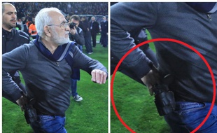 Scène absolument surréaliste sur la pelouse du PAOK