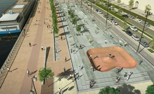Le nouveau skatepark quai des Chartrons devrait voir le jour début 2022.