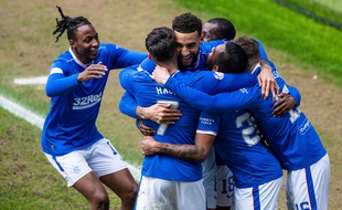 Les Rangers ont battu St Mirren pour s'offrir le titre de champion d'Ecosse, le 6 mars 2021.