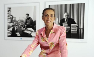 La PDG de l'INA, Agnès Saal, le 31 juillet 2014 au siège de l'INA, à Bry-sur-Marne
