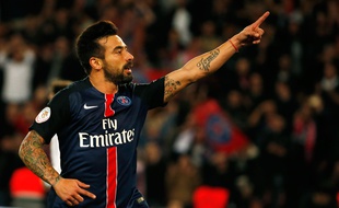 Ezequiel Lavezzi lors du match entre le PSG et Toulouse le 7 novembre 2015.