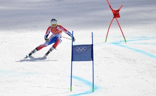 Le skieur français Alexis Pinturault, lors du géant des Jeux olympiques de Sotchi, le 19 février 2014