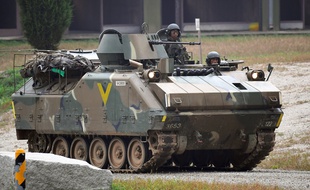 Des soldats sud-coréens lors d'un exercice conjoint avec l'armée américaine à Pocheon, le 19 septembre 2017.