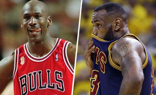 Michael Jordan et LeBron James, deux des plus grandes stars de l'histoire de la NBA.