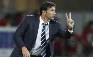 Le sélectionneur gallois Gary Speed, le 2 septembre 2011, à Cardiff.