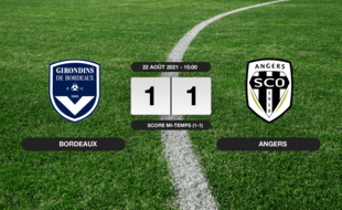 Résultats Ligue 1: Match nul entre Bordeaux et Angers SCO sur le score de 1-1