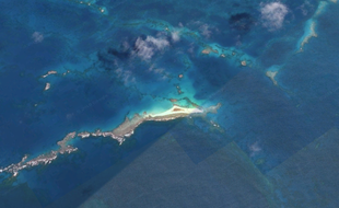 East Island avant que l'île ne soit engloutie sous les eaux.