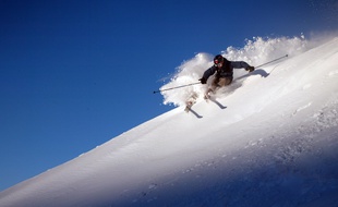 En free ride sur les pistes de Peyragudes. Illustration
