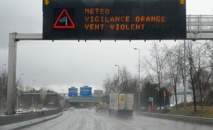 Illustration de la prévision de vents violents.