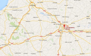 Carte de localisation d'Amiens (Somme).