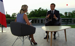 Emmanuel Macron sur France 2 le 26 août 2019.