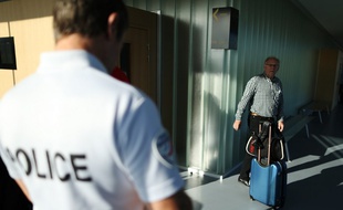 Bernard Sainz, attendant son procès au tribunal de Caen, le 4 juillet 2017.