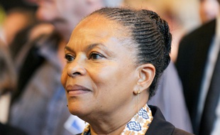 Cote-d'Or, Dijon, 04/07/2014 - Deplacement a Dijon de Christiane Taubira (ministre de la Justice) pour le quarantieme anniversaire de l'Ecole Nationale des Greffes./TARDIVON_1811.32/Credit:TARDIVON JEAN CHRISTOPHE/SIPA/1407041825