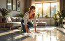 Votre sol en lino vous semble irrécupérable ? Essayez cette technique de ménage hyper efficace qui vous donnera tort !