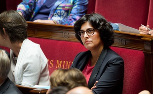 La ministre du Travail Myriam El Khomri, le 28 septembre 2016 à l'Assemblée nationale.