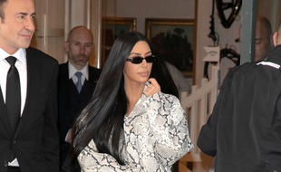 La femme d'affaires Kim Kardashian à Paris