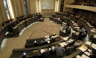 L'hémicycle du Conseil général de l'Hérault