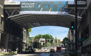 Le Washington State Convention Center se prépare à accueillir la conférence Build de Microsoft le 10 mai 2017