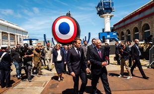 Emmanuel Macron avait invité la ministre de la Défense australienne lors de l'inauguration du sous-marin Suffren en 2019.