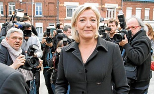 Le faux tract du Front national, représenté par Marine Le Pen, a fait monter la tension dans la circonscription.
