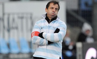 L'entraineur du Racing Metro Pierre Berbizier le 3 janvier 2010 à Colombes.