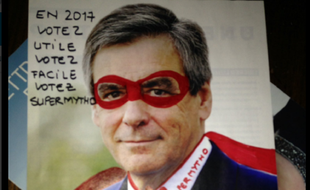 Capture d'écran d'un des détournements visant François Fillon partagé sur Twitter.