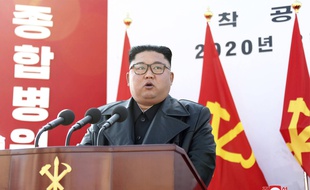 Le leader nord-coréen Kim Jong Un à Pyongyang le 17 mars 2020.