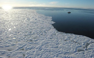 Les eaux de l'Arctique le 27 septembre 2015