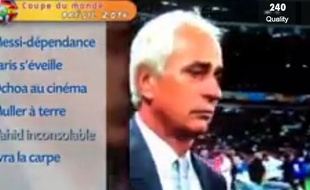Vahid Halilhodzic en larmes à la fin d'Allemagne-Algérie en 8e de finale de Coupe du monde, le 30 juin 2014.
