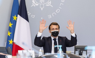 Emmanuel Macron, le 18 février 2021.