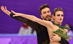 Gabriella Papadakis et Guillaume Cizeron, à Pyeongchang, le 19 février 2018.