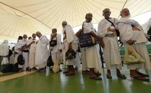 Des pèlerins à l'aéroport de Djeddah Arabie Saoudite, le 7 septembre 2015