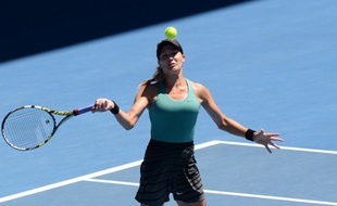 La joueuse de tennis canadienne Eugénie Bouchard, lors d'un match à l'Open d'Australie le 21 janvier 2014