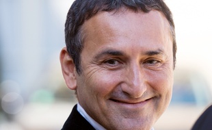 Pascal Houzelot, le patron de la chaîne Numéro 23 à Paris en avril 2013.