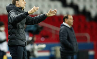 Thomas Tuchel lors de PSG-Angers au Parc des Princes, le 2 octobre 2020.