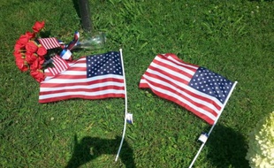 Mémorial aux victimes de la fusillade de Chattanooga, le 17 juillet 2015