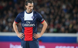 Zlatan Ibrahimovic contre Saint-Etienne le 17 mars 2014.