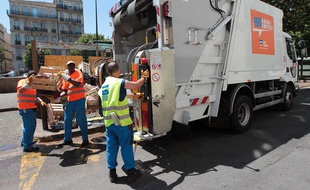 Un camion-poubelle à Marseille. (Illustration)