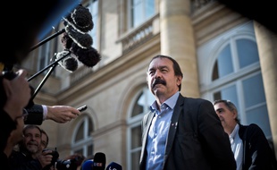 Philippe Martinez, secrétaire général de la CGT. Photo by Nicolas Messyasz / Sipa Press//NICOLASMESSYASZ_2016_06_17a_213a/Credit:NICOLAS MESSYASZ/SIPA/1606171217