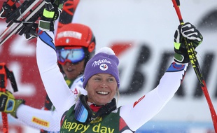 Tessa Worely a remporté le premier Géant de la saison.