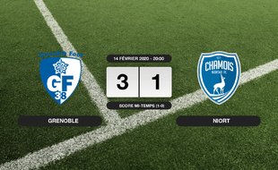 Ligue 2, 25ème journée: 3-1 pour Grenoble contre Niort au Stade des Alpes