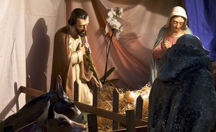 Crèche à l'église Saint-Germain de Rennes, en 2012