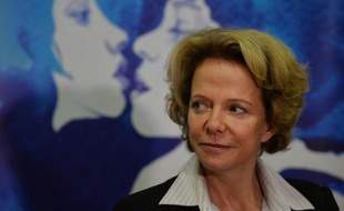 Frédérique Bredin, présidente du Centre national du cinéma, le 29 octobre 2013 à Bucarest