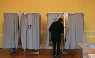 Strasbourg le 29 mars 2015. Illustrations elections departementales second tour