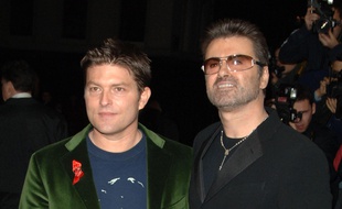 Kenny Goss et le chanteur George Michael à Londres